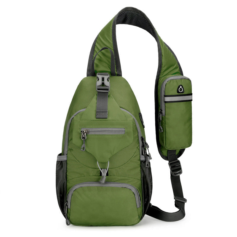 Herren Brusttasche für Outdoor – großer Comuter, vielseitig & leicht – ideal für Radfahren, Reisen, Wandern & Alltag🎒🏞️