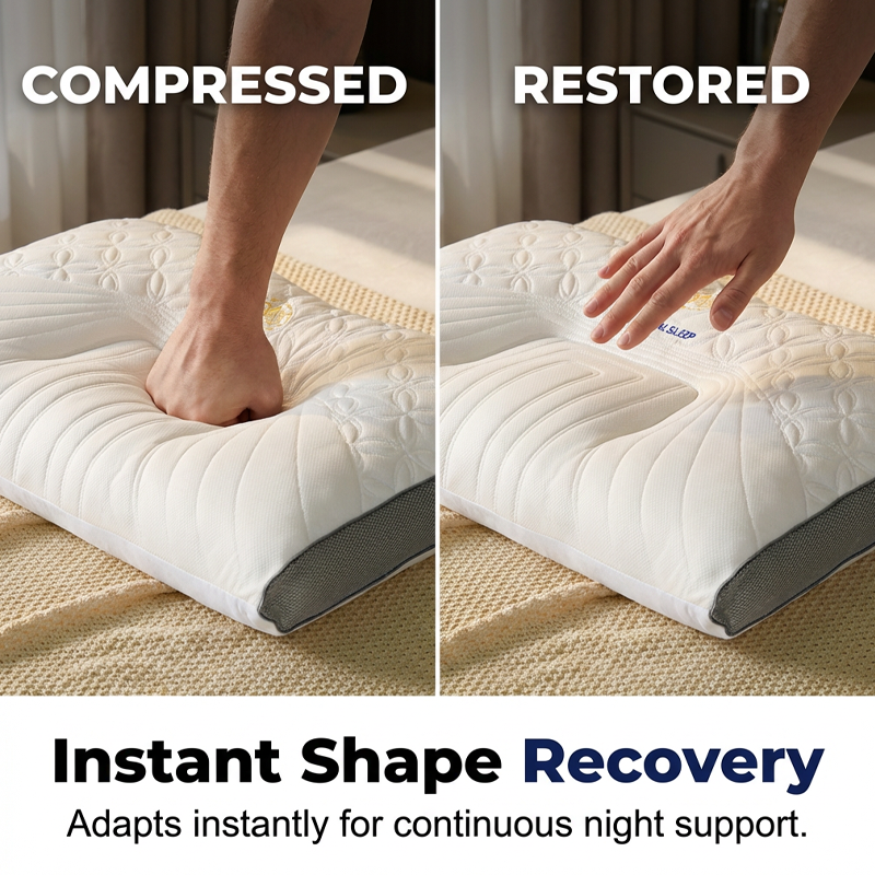 Ergonomic Latex Pillow for Neck Support