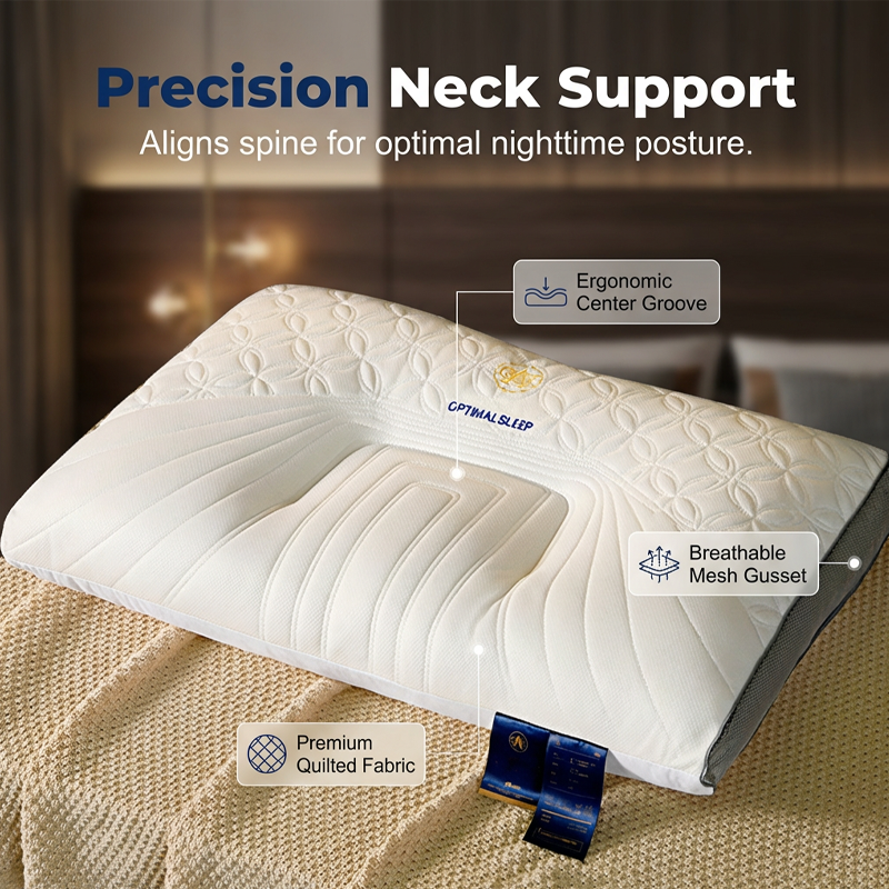 Ergonomic Latex Pillow for Neck Support