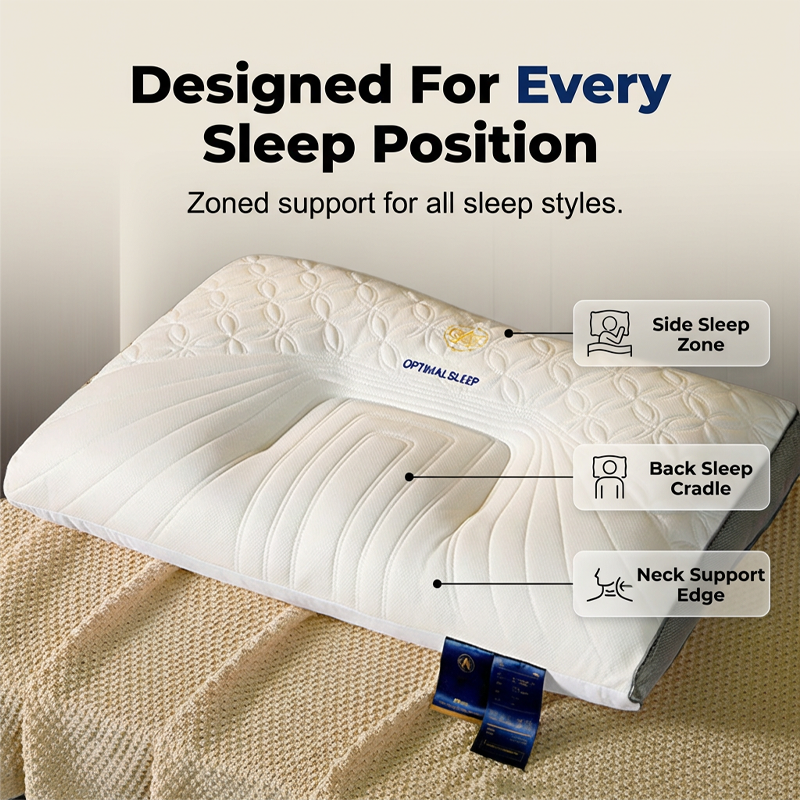 Ergonomic Latex Pillow for Neck Support
