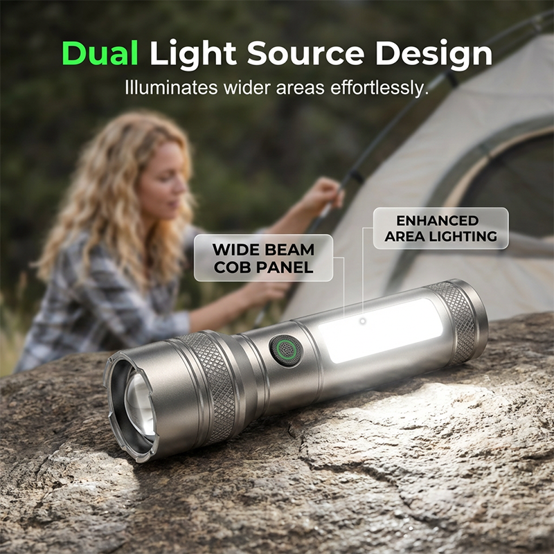 Long-Range Zoomable Flashlight