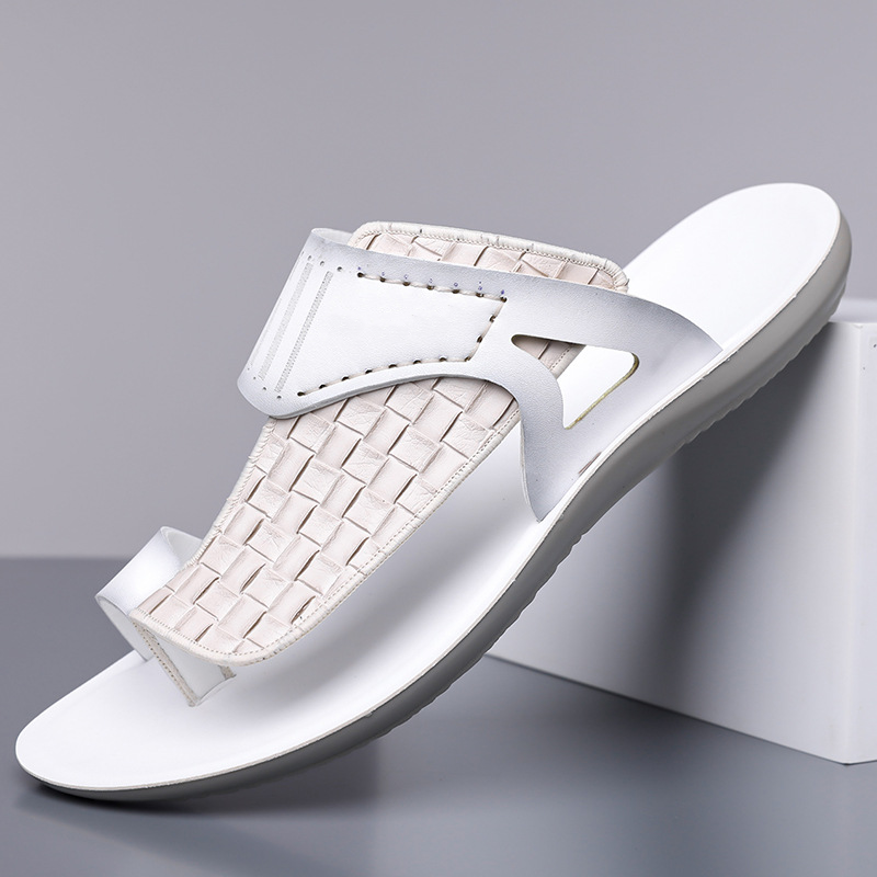 Men's Casual Woven Toe Loop Sandals