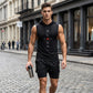 ⌛ Nur noch 1 Woche – 50 % auf alles ! ⏰Herren Sport-Set – ärmelloses Hoodie & Shorts – atmungsaktiv, schnelltrocknend & bequem 🏃‍♂️💪