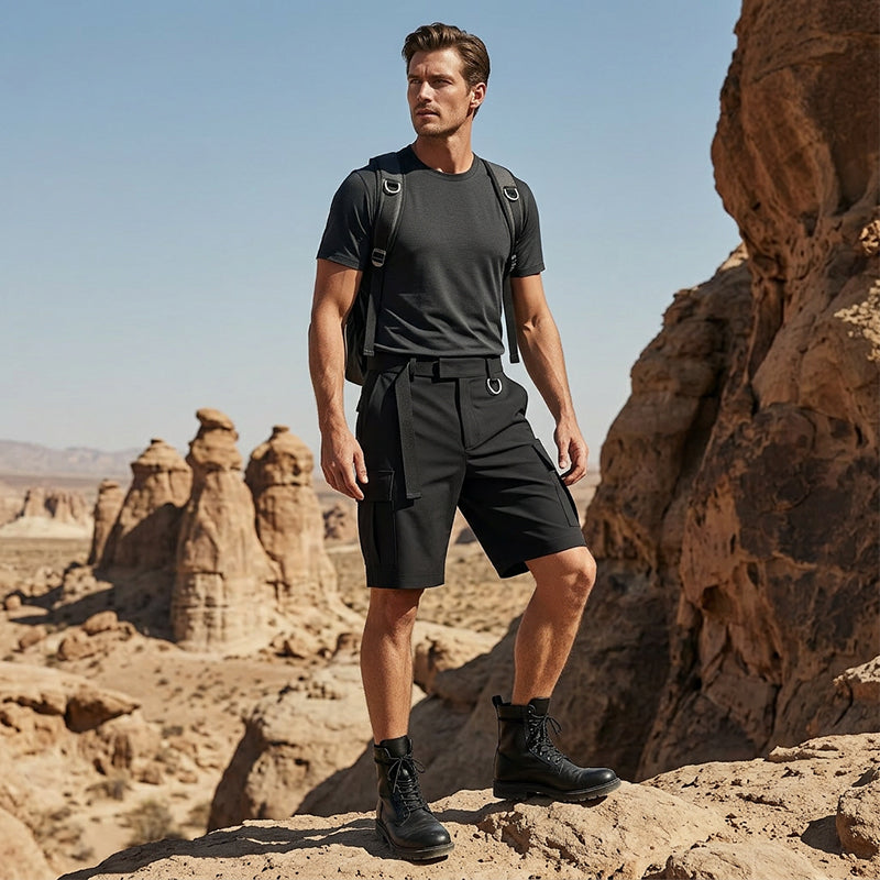 🩳🌿Praktischer Stil für jeden Tag 💪✨Klassische Herren-Cargoshorts mit Taschen