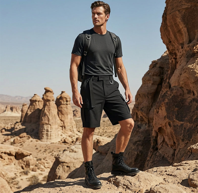 🩳🌿Praktischer Stil für jeden Tag 💪✨Klassische Herren-Cargoshorts mit Taschen