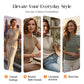 🌞 Sommerneuheiten – Jetzt bis zu 50% sparen! 💰Damen Freizeit-T-Shirt mit kurzen Ärmeln & Rundhalsausschnitt – bequem, atmungsaktiv & vielseitig