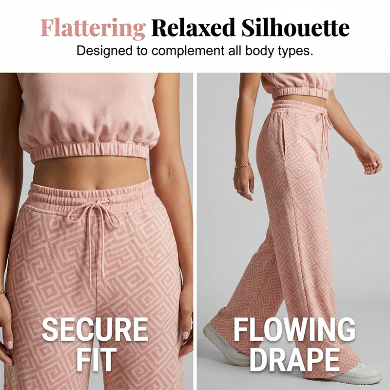 Exklusiver Zweiteiler: Modisches Oberteil & Weite Hose 👚👖