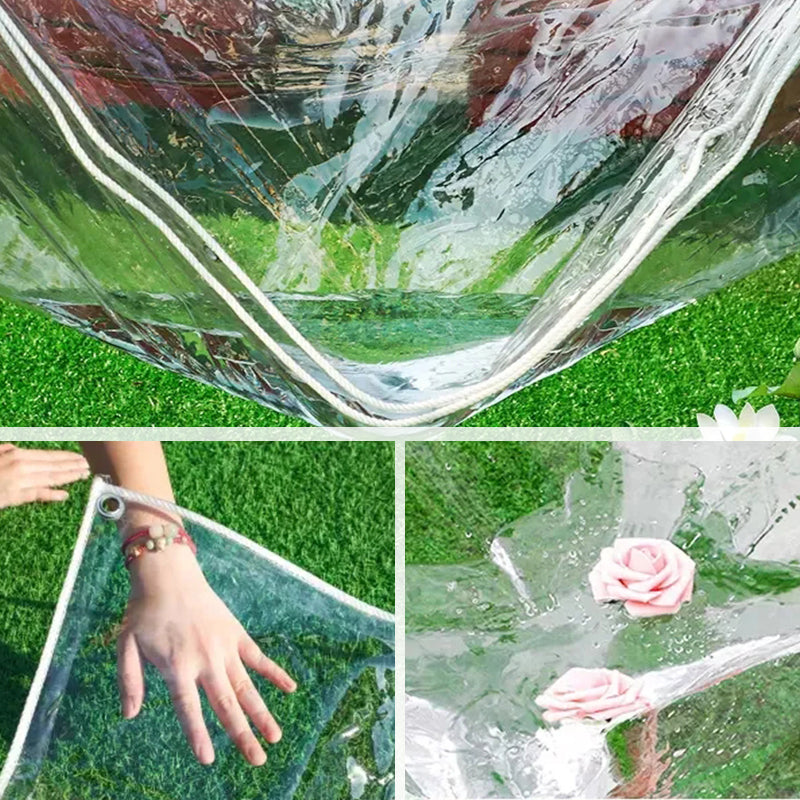 🛡️60% RABATT🌧️ Transparente Schwerlastplane | 0,35 mm wetterfestes PVC · reißfest und UV-beständig · transparent und lichtdurchlässig · verstärkte Ösen · vielseitig einsetzbar