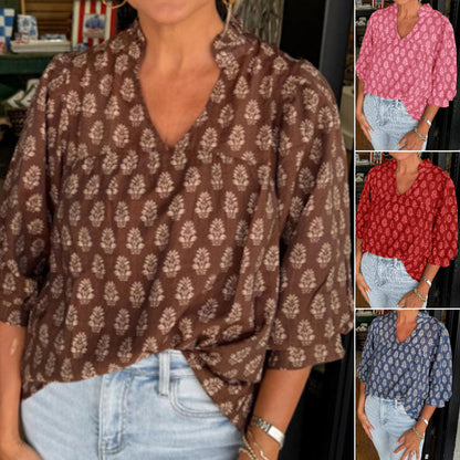 Lässiges, locker fallendes Oberteil mit Print für Damen
