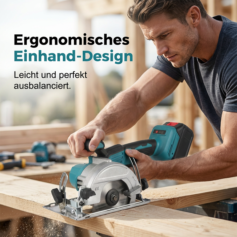 ⚡ 50% RABATT! 🛠️ Hochgeschwindigkeits-Akku-Kreissäge mit bürstenlosem Motor – Leistungsstark, kabellos & präzise – Ideal für Holz, DIY-Projekte oder Baustelle – saubere Schnitte ohne störendes Kabel 🔋