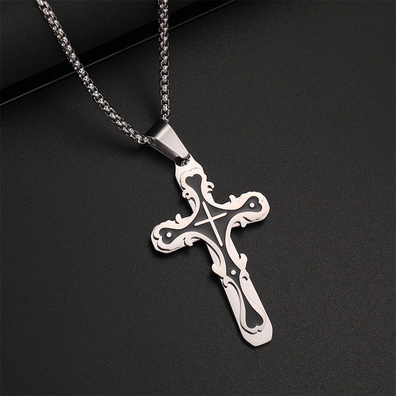 ✝️ 50% RABATT! ✨ Verzierte Vintage-Kreuzanhänger-Halskette – Detailreich, zeitlos & perfekt als bedeutungsvolles Geschenk oder Statement-Schmuck für jeden Tag 💛