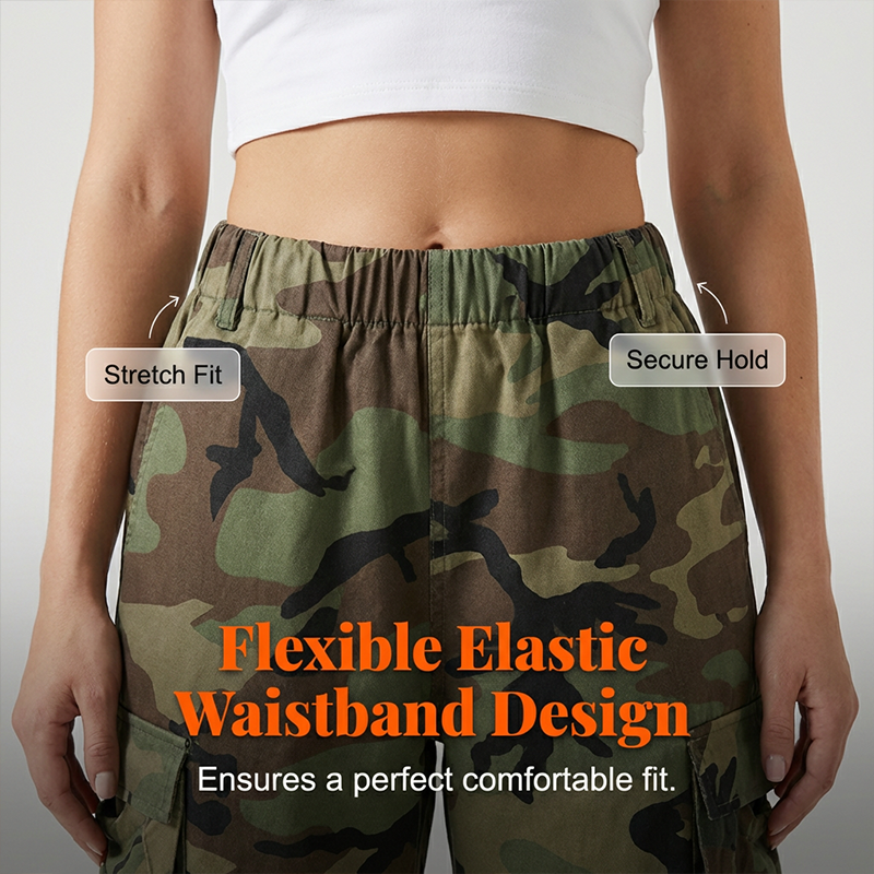 🩳 50% RABATT! 🔥 Damen Camouflage Cargo-Shorts mit Taschen – Lässig, praktisch & perfekt für Outdoor, Reisen oder den Alltag – strapazierfähig und stylisch 🌿
