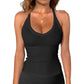 📢📢 50 % RABATT !! ⏰ Damen-Ribbed-V-Ausschnitt-Tanktop
