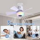 🌬️Intelligenter Deckenventilator mit Beleuchtung, RGB und Bluetooth-Lautsprecher💡