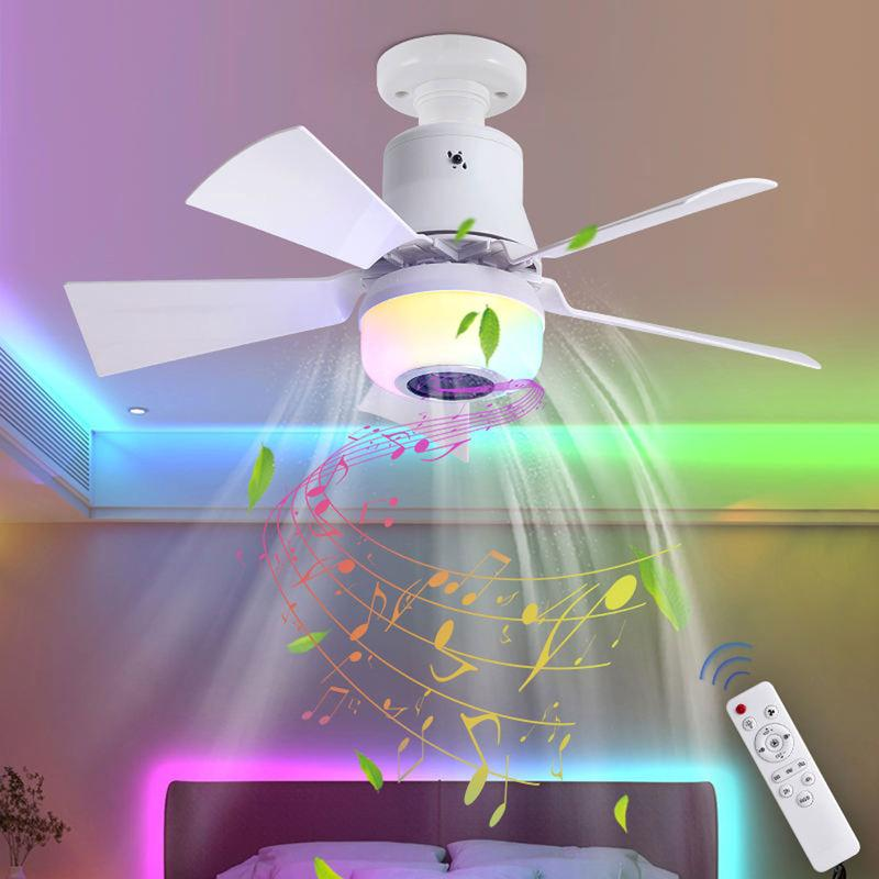 🌬️Intelligenter Deckenventilator mit Beleuchtung, RGB und Bluetooth-Lautsprecher💡