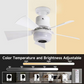 🌬️Intelligenter Deckenventilator mit Beleuchtung, RGB und Bluetooth-Lautsprecher💡