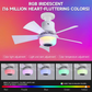 🌬️Intelligenter Deckenventilator mit Beleuchtung, RGB und Bluetooth-Lautsprecher💡
