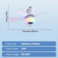 🌬️Intelligenter Deckenventilator mit Beleuchtung, RGB und Bluetooth-Lautsprecher💡