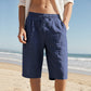 Men's Casual Linen Drawstring Shorts