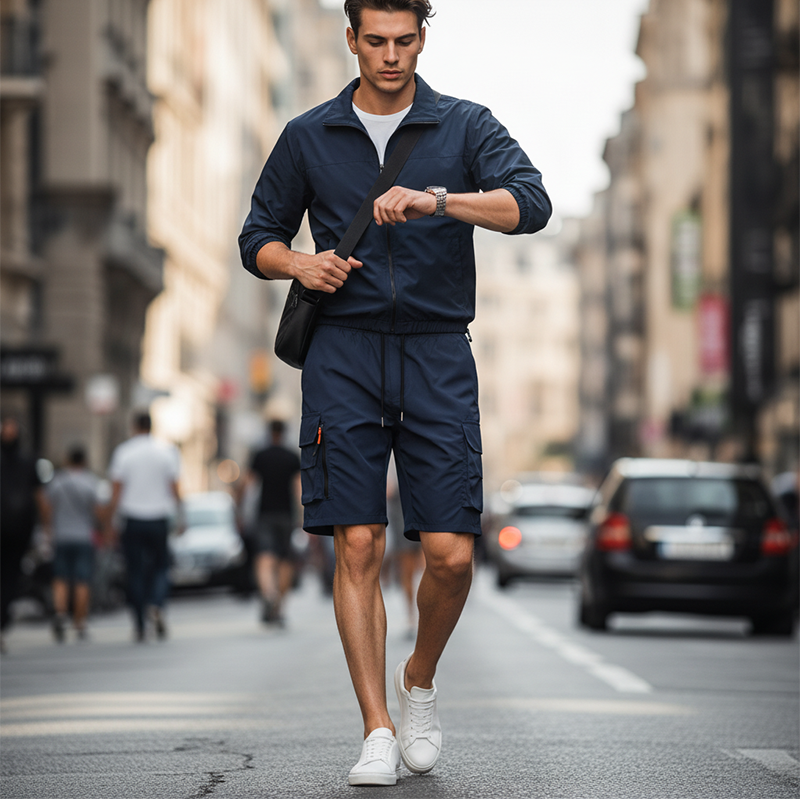 Schnelltrocknende Herren-Cargoshorts mit Taschen