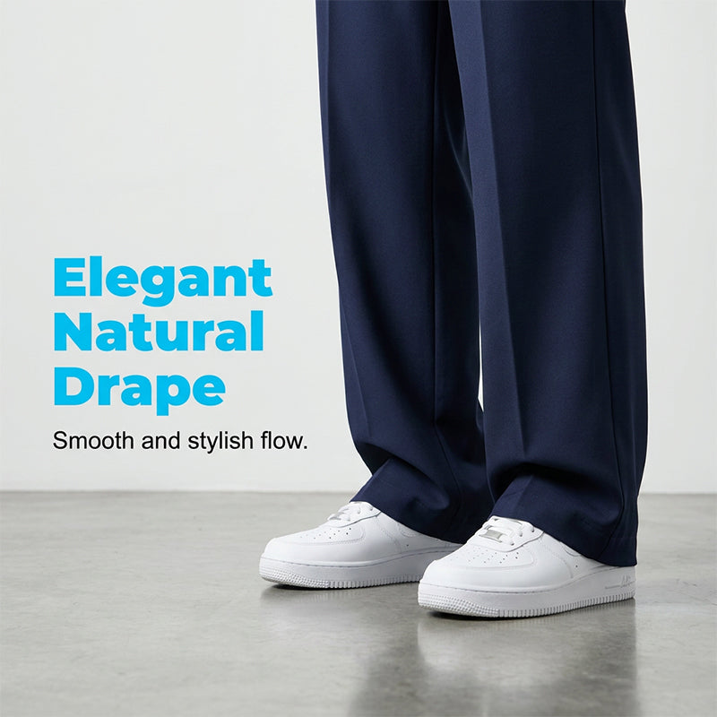 Men's Casual Wide-Leg Straight Trousers