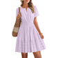 🌞 50% RABATT NUR HEUTE 👗 Damen Stufen-Minikleid – sommerlich, locker & verspielt 💫 Perfekt für Strand & Stadt