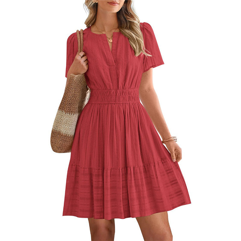 🌞 50% RABATT NUR HEUTE 👗 Damen Stufen-Minikleid – sommerlich, locker & verspielt 💫 Perfekt für Strand & Stadt