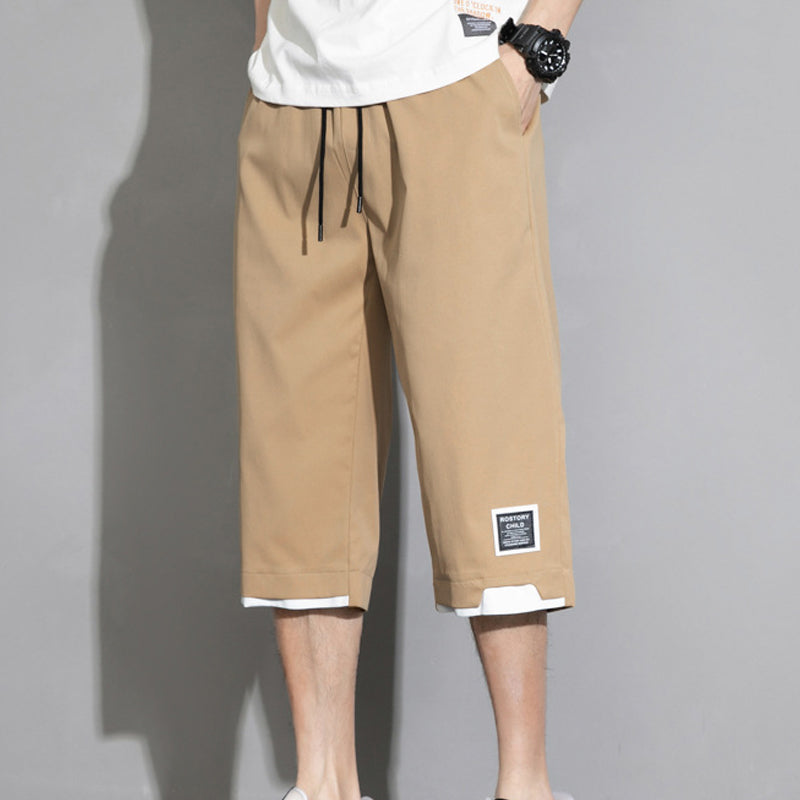 Men's Ice Silk Breathable Capri Shorts