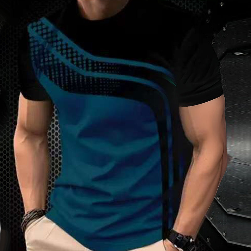 👕 50% RABATT! 🔥 Herren Rundhals T-Shirt mit Farbblock-Design – Atmungsaktiv, leicht & perfekt für Freizeit, Sport oder den täglichen Gebrauch ✨