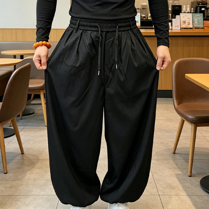 👖 JETZT 50 % RABATT! 🌞 Lässige Sommer-Haremshose für Herren – aus atmungsaktiver Baumwolle, mit elastischem Bund und lockerer Passform – ideal zum Entspannen, für Yoga oder an heißen Tagen 🧘‍♂️