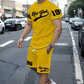 Sommer-Set für Herren: T-Shirt mit Grafikprint & Shorts
