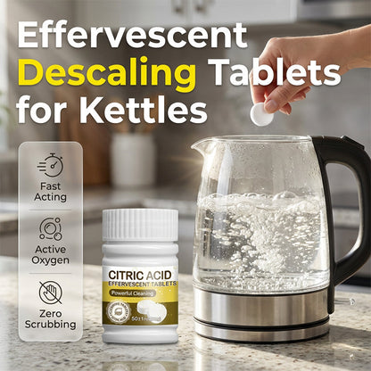 Brausetabletten zur Entkalkung von Wasserkochern und Tassen