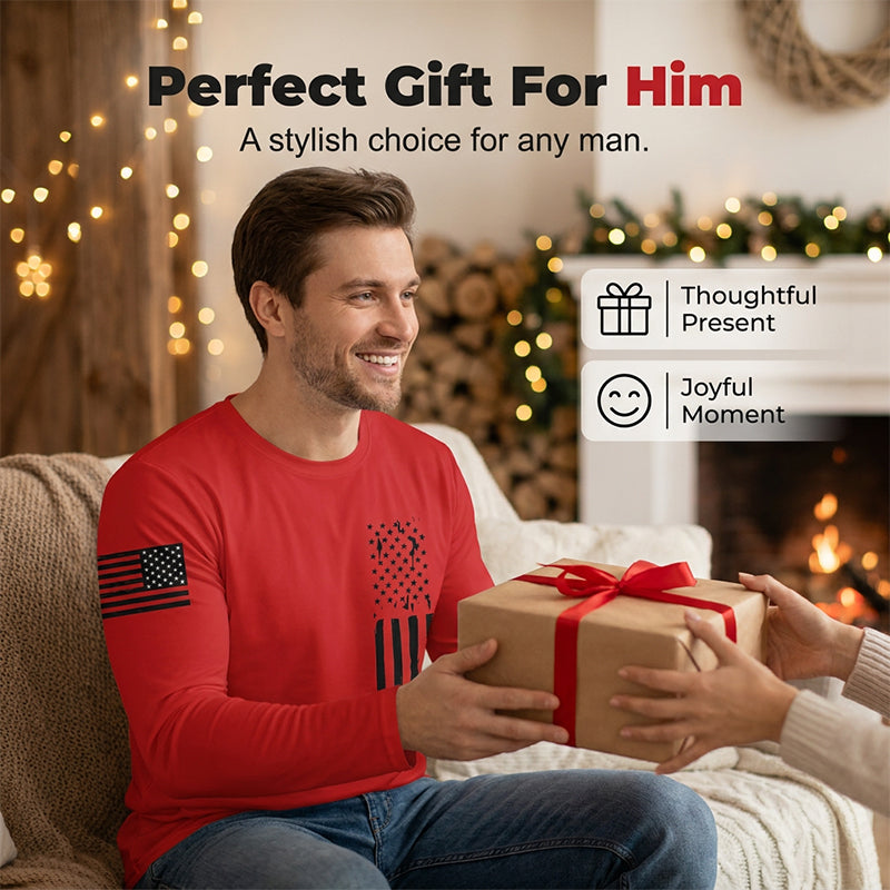 Men's Casual Fit Long-Sleeve Tops
