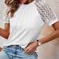 👕 Nur für kurze Zeit 50 % Rabatt! ✨ Patchwork-Top für Damen mit Rundhalsausschnitt – Cut-Out-Details, weich und vielseitig 🍁