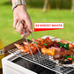🍖 JETZT 50 % RABATT! 🏕️ Multifunktionaler Outdoor-Camping-Holzkohlegrill – zusammenklappbar und tragbar – rostfrei, leicht zu reinigender Rost und perfekt für Picknicks, Tailgate-Partys oder Grillabende am Strand – grillen Sie überall 🔥