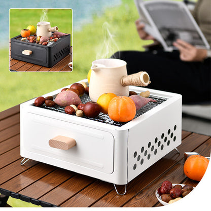 🍖 JETZT 50 % RABATT! 🏕️ Multifunktionaler Outdoor-Camping-Holzkohlegrill – zusammenklappbar und tragbar – rostfrei, leicht zu reinigender Rost und perfekt für Picknicks, Tailgate-Partys oder Grillabende am Strand – grillen Sie überall 🔥