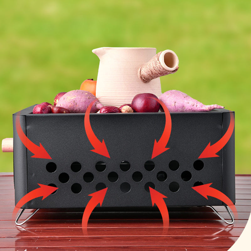 🍖 JETZT 50 % RABATT! 🏕️ Multifunktionaler Outdoor-Camping-Holzkohlegrill – zusammenklappbar und tragbar – rostfrei, leicht zu reinigender Rost und perfekt für Picknicks, Tailgate-Partys oder Grillabende am Strand – grillen Sie überall 🔥