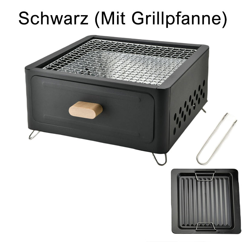 🍖 JETZT 50 % RABATT! 🏕️ Multifunktionaler Outdoor-Camping-Holzkohlegrill – zusammenklappbar und tragbar – rostfrei, leicht zu reinigender Rost und perfekt für Picknicks, Tailgate-Partys oder Grillabende am Strand – grillen Sie überall 🔥