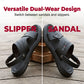 Herren-Sandalen aus PU-Leder, wandelbar