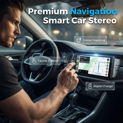 Intelligentes Autoradio mit WLAN, GPS-Navigation und Rückfahrkamera
