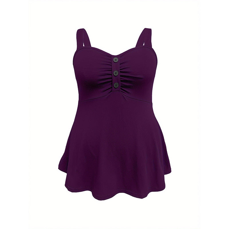 👚 JETZT 50 % RABATT! 🏆 Sommerliches, ärmelloses Damen-Tanktop mit Knopfleiste – Leicht und atmungsaktiv – Lockere Passform, ideal zum Kombinieren oder solo – Lässig-schick für heiße Tage 🌞