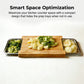 Wooden Cutting Board with Slide-Out Trays