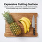 Wooden Cutting Board with Slide-Out Trays
