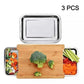 Wooden Cutting Board with Slide-Out Trays