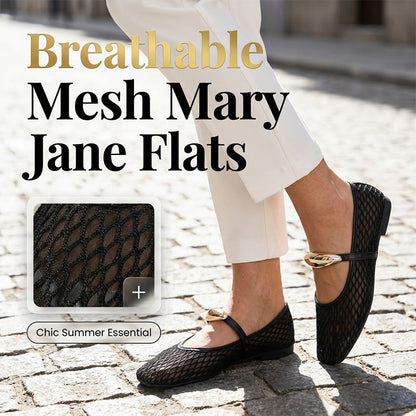 Damen Elegante Durchbrochene Atmungsaktive Flats