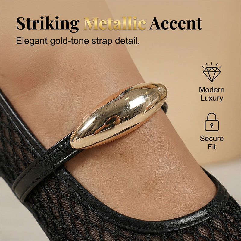 Damen Elegante Durchbrochene Atmungsaktive Flats