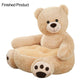 🧸 Plüsch-Teddybär-Kindersofa – weiches Cartoon-Tier-Sitzkissen mit Rückenlehne für Kinder