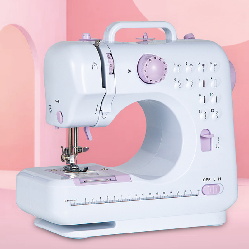 Multifunktionale Nähmaschine mit Overlock-Stich