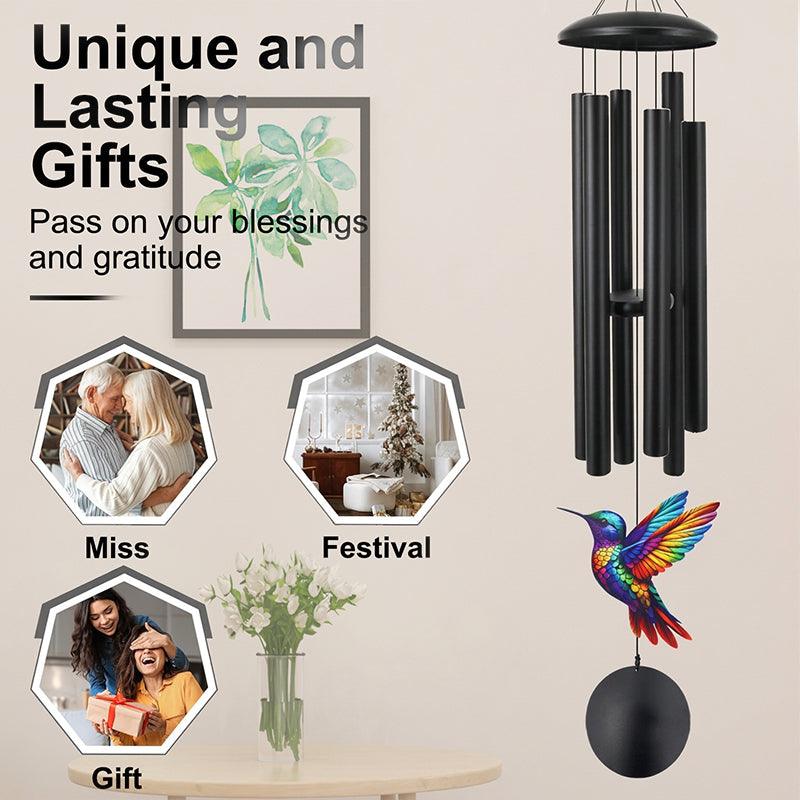 🕊️Vintage-Metall-Windspiel für den Garten – als Gedenkklang, wetterfest & dekorativ, ideal für Terrasse, Balkon & Ruhezonen 🔔🌿
