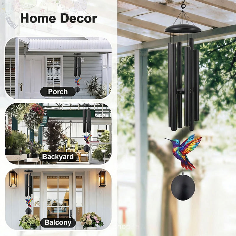 🕊️Vintage-Metall-Windspiel für den Garten – als Gedenkklang, wetterfest & dekorativ, ideal für Terrasse, Balkon & Ruhezonen 🔔🌿